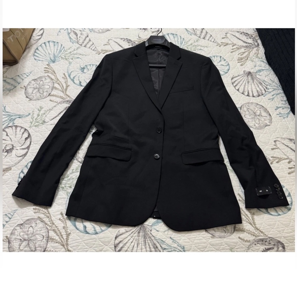 Men’s Express black Stretch Blazer Size 40R New Without Tags- Chaqueta de hombre